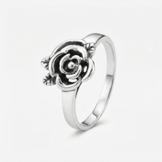 Anel flor envelhecida p