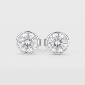 Brinco de zircônia canaletado 8mm