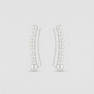 Brinco ear cuff sete pérolas