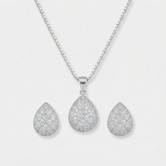 Conjunto gota toda cravejada