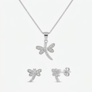 Conjunto libélula cravejada