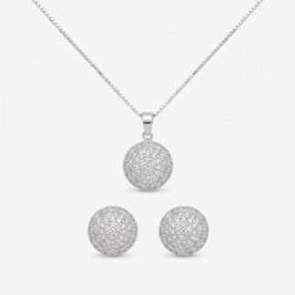 Conjunto meia bola cravejada