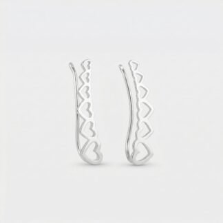 Ear cuff corações