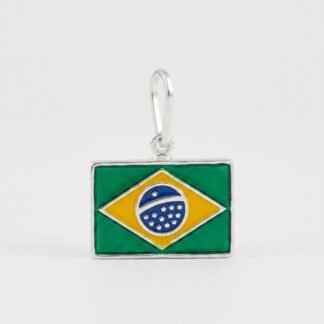 Pingente bandeira do brasil
