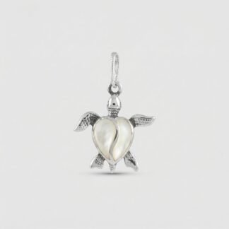 Pingente tartaruga com pedra natural