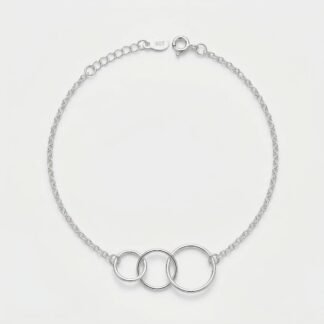 Pulseira 3 círculos vazados