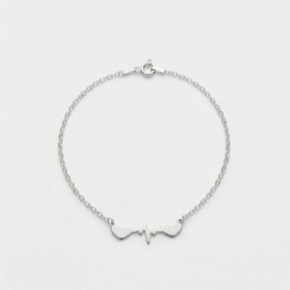 Pulseira batimento coração coração cheio