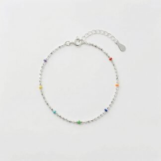 Pulseira bolinhas com bolinhas coloridas