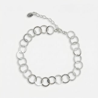 Pulseira círculos entrelaçados