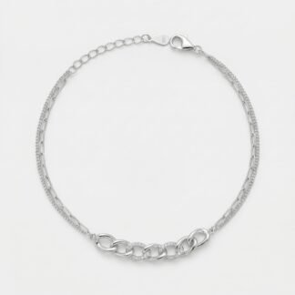 Pulseira com 7 elos cravejados