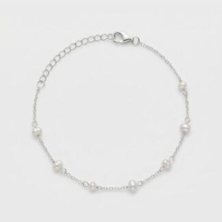 Pulseira  com 7 pérolas p