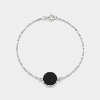 Pulseira com pedra  ônix
