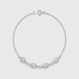 Pulseira gotas zircônia