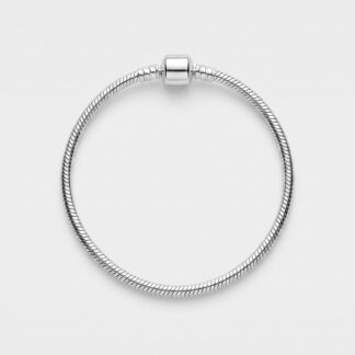 Pulseira para berloques rolete cravejado
