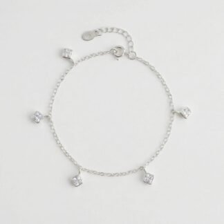 Pulseira pedras quadradas
